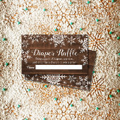 Carte D'accompagnement Billet de rabat Rustique Baby shower d'hiver