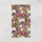 Carte D'accompagnement Billet de rabat Rustique Baby shower Floral (Dos)