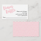 Carte D'accompagnement Billet de rabat - Script rose (Devant / Derrière)