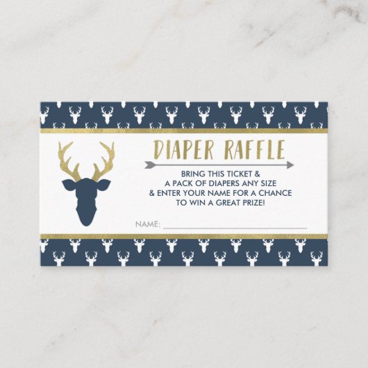 Carte D'accompagnement Billet de rouille, Cerf de bois, Baby shower (Devant)
