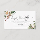 Carte D'accompagnement Billet de tirage au sort à feuillage persistant de (Devant)