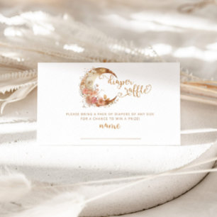 Carte D'accompagnement Billet de tirage au sort de la lune d'or