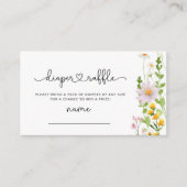 Carte D'accompagnement Billet de tirage au sort fleur sauvage de fleurs (Devant)