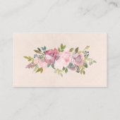 Carte D'accompagnement billet de tombola à fleurs à cadre rustique (Dos)