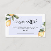 Carte D'accompagnement Billet de tombola au citron bleu (Devant)