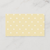 Carte D'accompagnement Billet de tombola baby shower citron (Dos)