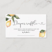 Carte D'accompagnement Billet de tombola citron (Devant)