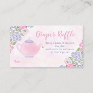 Carte D'accompagnement Billet de tombola de couche-culotte de baby shower