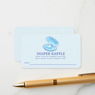 Carte D'accompagnement Billet de tombola de couche pour Baby Shower Cute 