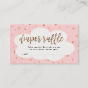 Carte D'accompagnement Billet de tombola de couche pour Baby Shower de fi