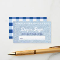 Billet de tombola de couche pour garçon Blue Jean