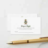 Billet de tombola de couche pour l'ours mignon à l