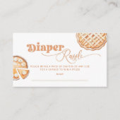 Carte D'accompagnement Billet de tombola Little Cutie Pie Diaper (Devant)