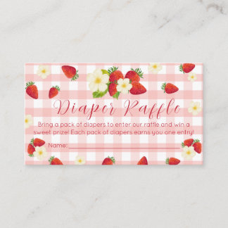 Carte D'accompagnement Billet de tombola pour Baby Shower Baies Douces Fr