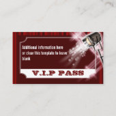 Carte D'accompagnement Billet d'entrée à la réception de mariage d'Hollyw (Dos)