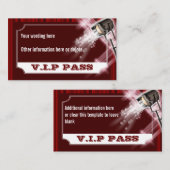 Carte D'accompagnement Billet d'entrée à la réception de mariage d'Hollyw (Devant / Derrière)