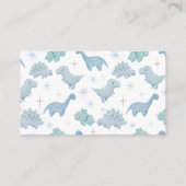 Carte D'accompagnement Billet Dinosaur Boy Baby shower Dinosaure Raffle (Dos)
