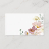 Carte D'accompagnement Billet douche à écran Fleur sauvage rose et rouge (Dos)