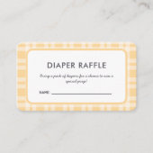 Carte D'accompagnement Billet élégant Baby shower Plaid Refle (Devant)