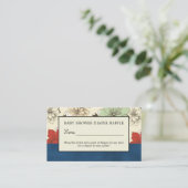 Carte D'accompagnement Billet Floral Boho-Chic, Raffle de couche (Debout devant)