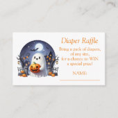 Carte D'accompagnement Billet Halloween Little Boo Ghost Diaper Raffle (Devant)