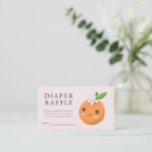 Carte D'accompagnement Billet Little Cutie Baby shower rose rabat (Debout devant)