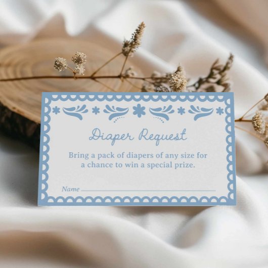 Carte D'accompagnement Billet papier bleu Picado Déchets