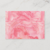 Carte D'accompagnement Billet Parties scintillant  Citrouille aquarelle (Dos)