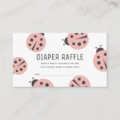 Carte D'accompagnement Billet Petit Amour Bug rose Ladybug Déchets Raffle (Devant)