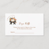 Carte D'accompagnement Billet Petit Baby shower Citrouille Repas de (Devant)