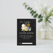 Carte D'accompagnement Billet Petit Baby shower Fantôme Raffle (Debout devant)