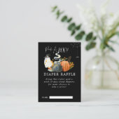 Carte D'accompagnement Billet Petit Baby shower Fantôme Raffle (Debout devant)