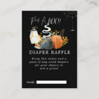 Billet Petit Baby shower Fantôme Raffle