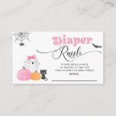 Carte D'accompagnement Billet Petit Boo rose Diaper (Devant)