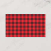 Carte D'accompagnement Billet Petit Déposeur, Buffalo Plaid (Dos)