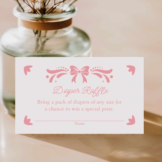 Carte D'accompagnement Billet Picado Picado Papier rose