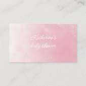 Carte D'accompagnement Billet rabat à roulettes pour bébé fée (Dos)