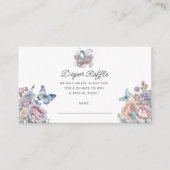 Carte D'accompagnement Billet rabat à roulettes pour bébé fée (Devant)