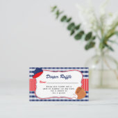 Carte D'accompagnement Billet rabat à thème de baseball (Debout devant)