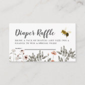 Carte D'accompagnement Billet rabat au Baby shower d'abeilles (Devant)