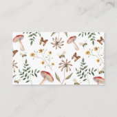 Carte D'accompagnement Billet rabat au Baby shower forestier (Dos)