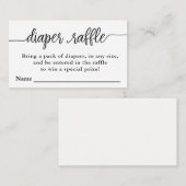 Carte D'accompagnement Billet rabat, Baby shower (Devant / Derrière)