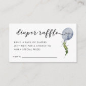 Carte D'accompagnement Billet rabat Baby shower à ballets bleu (Devant)