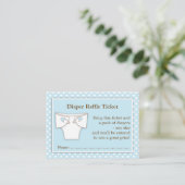 Carte D'accompagnement Billet rabat Baby shower Bleu Garçon Insertion (Debout devant)