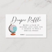 Carte D'accompagnement Billet rabat Baby shower de voyage (Devant)