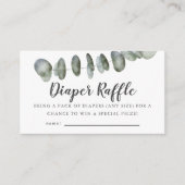 Carte D'accompagnement Billet rabat Baby shower Eucalyptus (Devant)