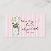 Carte D'accompagnement Billet rabat Baby shower rose et Brown | (Dos)