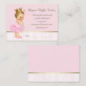 Carte D'accompagnement Billet rabat Ballerina Princess Diaper (Devant / Derrière)