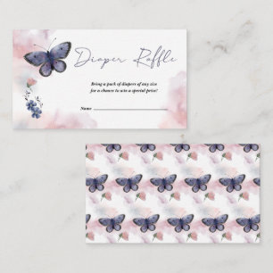 Carte D'accompagnement Billet rabat Papillon pour Baby shower