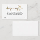 Carte D'accompagnement Billet rabat pour Baby shower (Devant / Derrière)